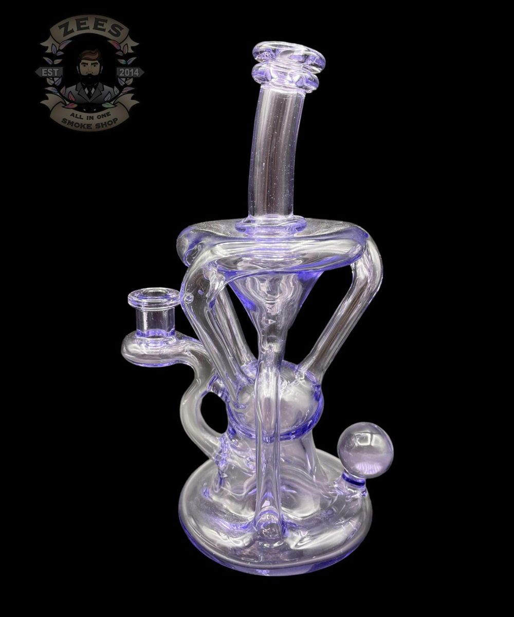 Alternative view of LOGI GLASS ART 3:2 PURPLE LOLLIPOP RECYCLER