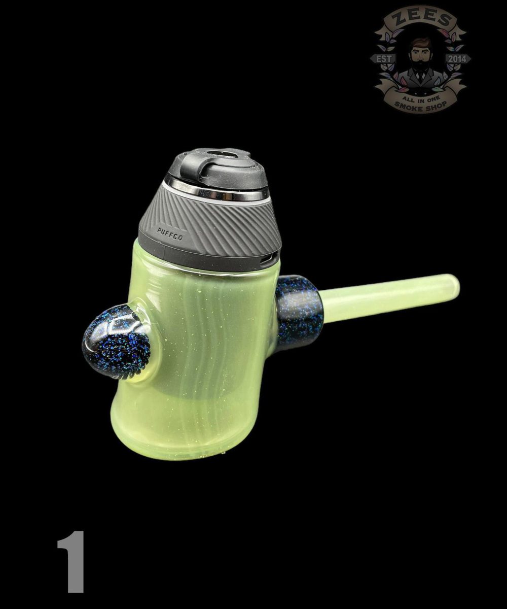 Alternative view of HAPPY TIME GLASS: HAMMER PUFFCO PROXY ATTACHMENT