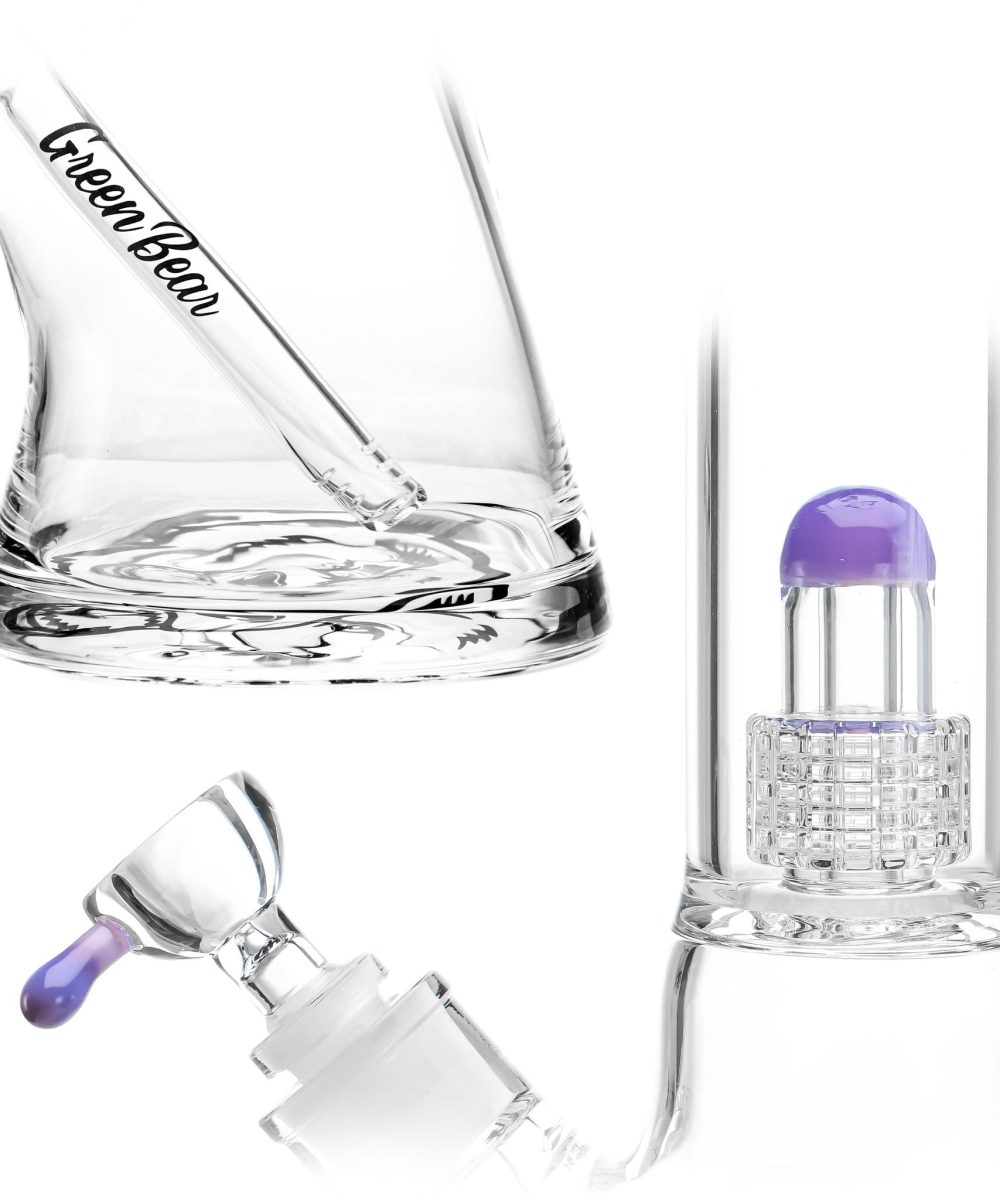 Alternative view of GREEN BEAR GLASS: 14" THICK BOTTOM MATRIX