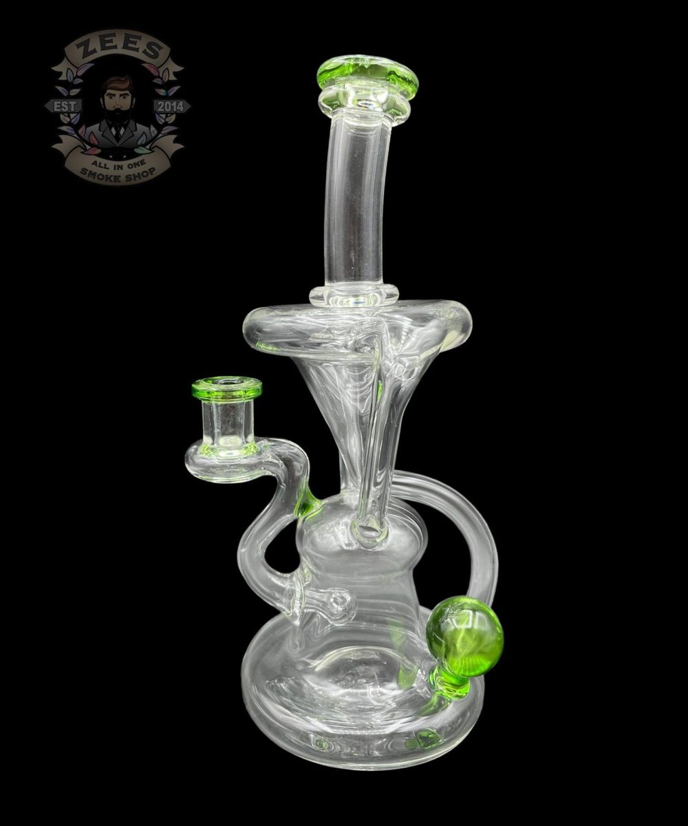 Alternative view of LOGI GLASS ART 2:1 COLOR ACCENT LEAF GREEN FLAOTER RECYCLER
