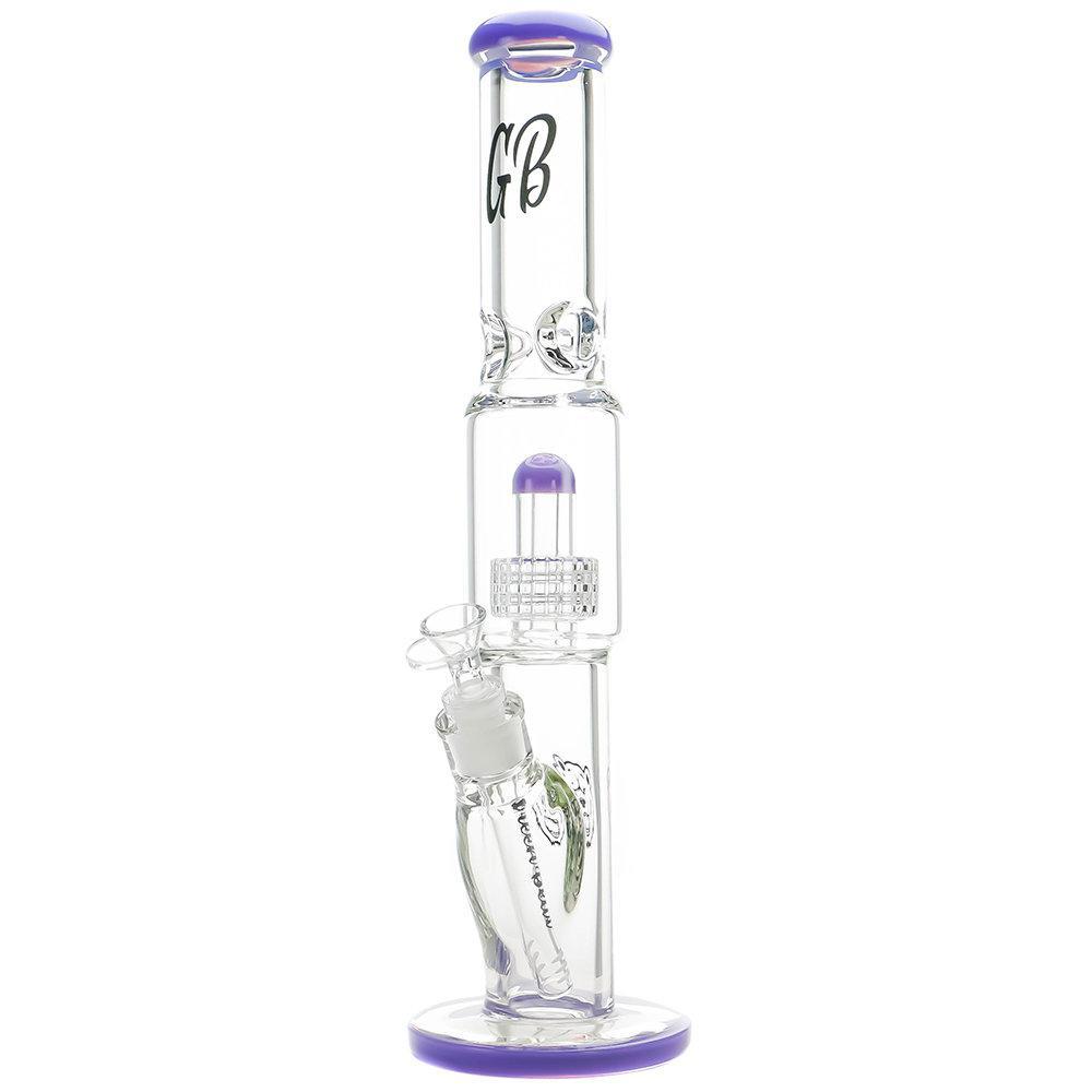 GREEN BEAR GLASS: 14" 65MM MATRIX STRAIGHT