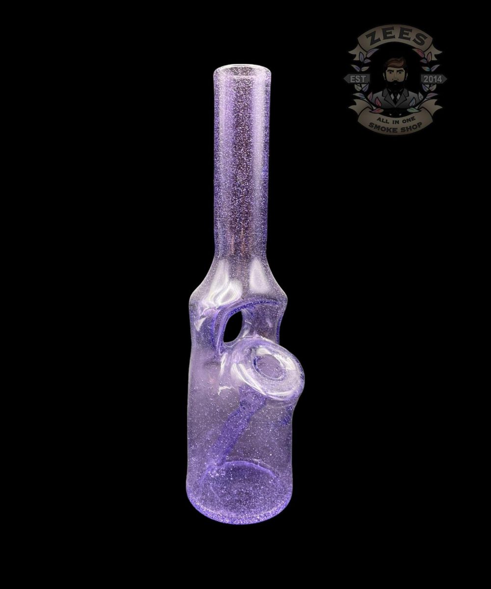 BRO-D GLASS ART: PURPLE LOLLIPOP BOTTLE RIG #22