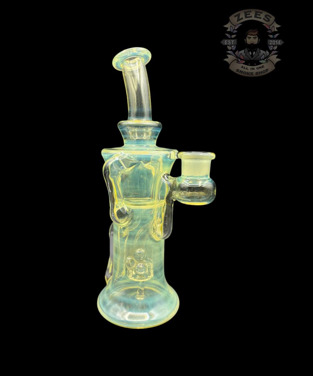 CHUBBY GLASS: SILVER FUMED CFL GILL RECYCLER