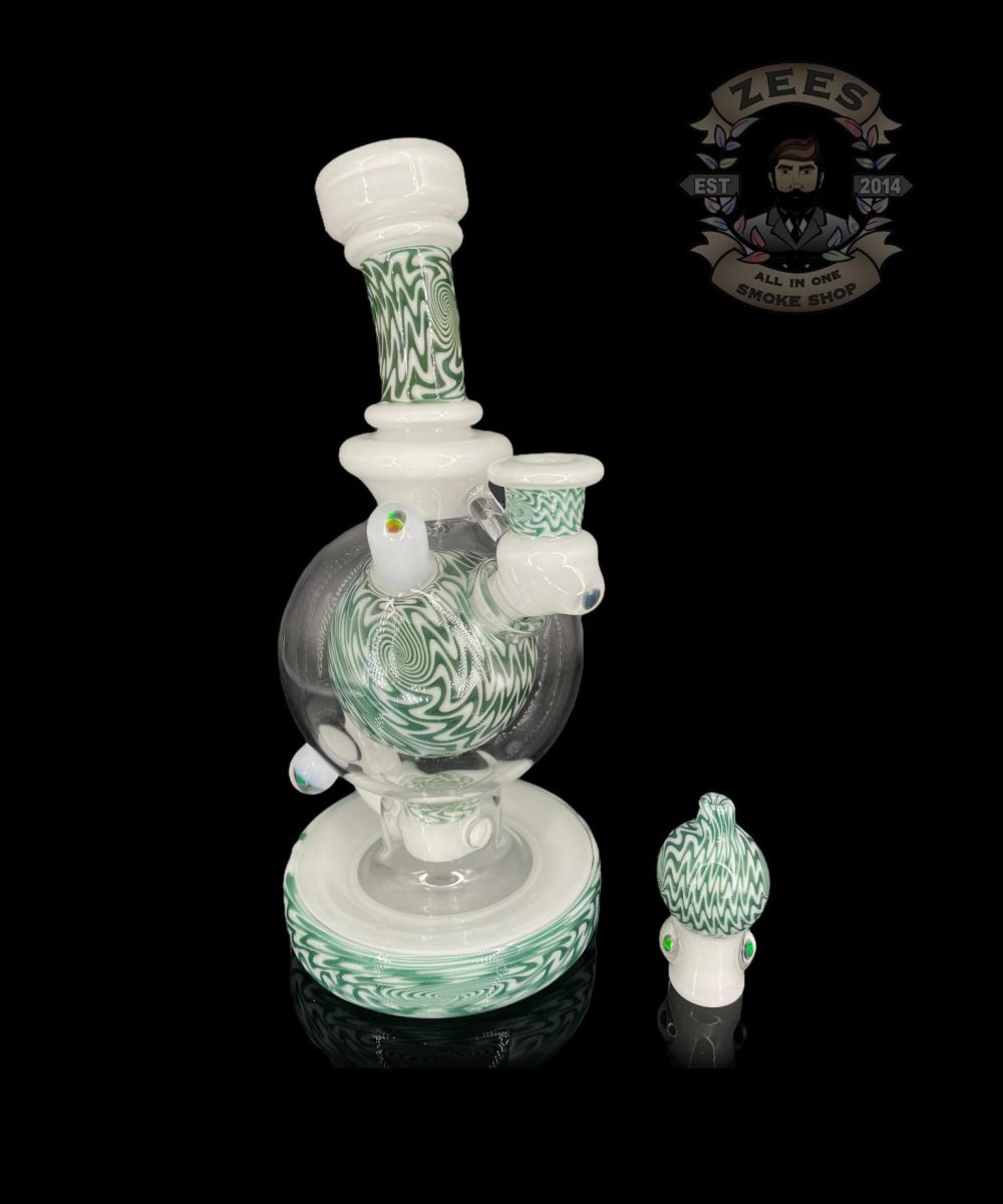 Alternative view of BRENT 503: 8" FULLY WORKED OPAL WIG WAG BALL RIG W/ MATCHING CAP