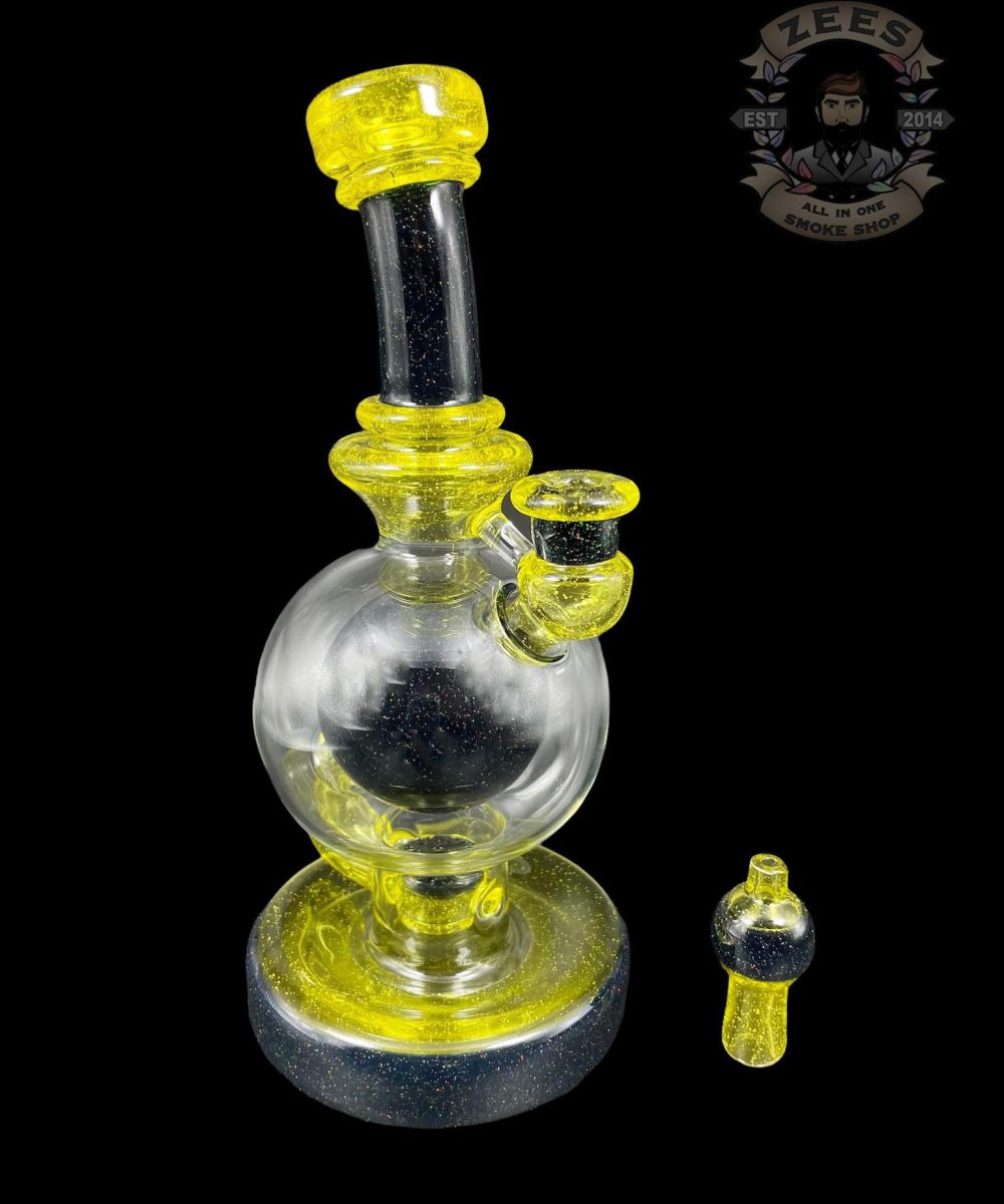 Alternative view of BRENT 503: 8" LEMON DROP CRUSHED OPAL BALL RIG W/ MATCHING CAP