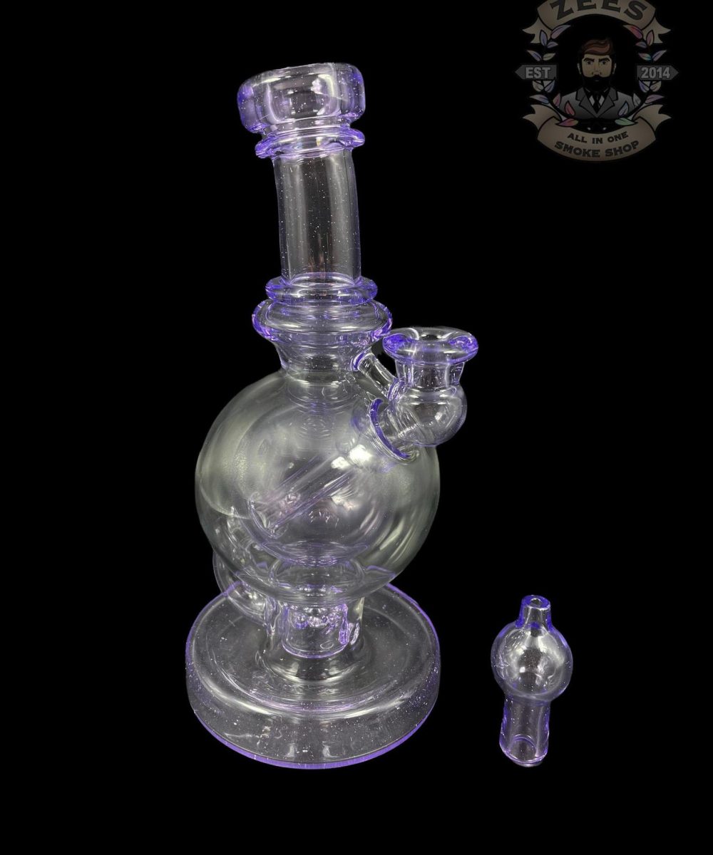 Alternative view of BRENT 503: 8" PURPLE LOLLIPOP BALL RIG W/ MATCHING CAP