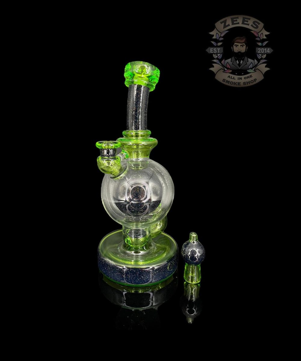 BRENT 503: 8" HATERADE CRUSHED OPAL BALL RIG W/ MATCHING CAP