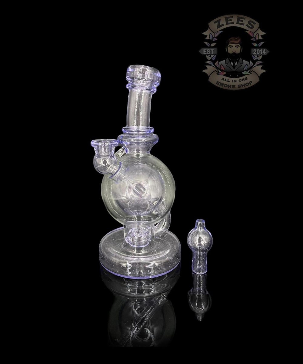 BRENT 503: 8" PURPLE LOLLIPOP BALL RIG W/ MATCHING CAP