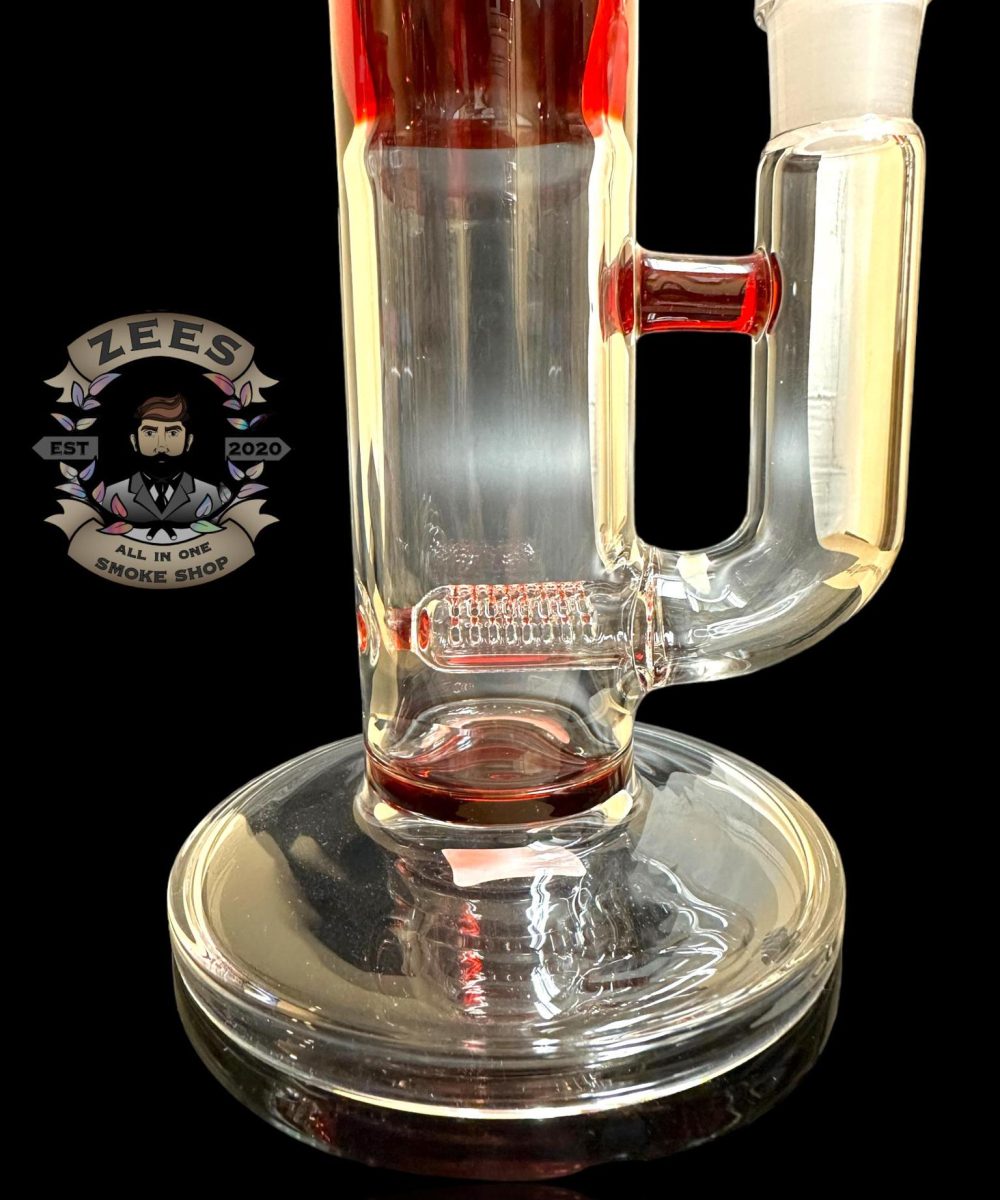 Alternative view of KENTA KITO: 2 SECTION DOUBLE GRIDDED LINE STRAIGHT TUBE GOLD RUBY