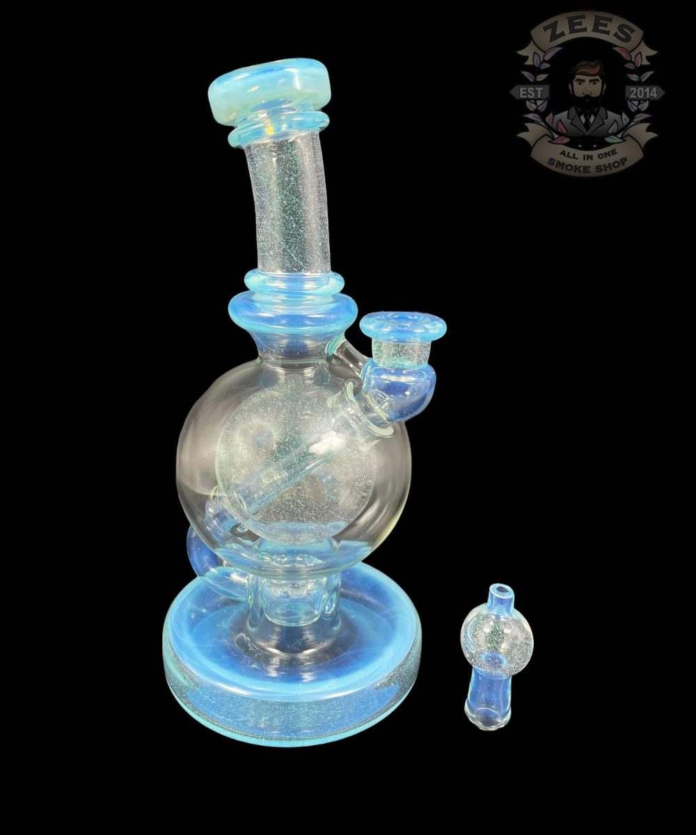 Alternative view of BRENT 503: 8" MOONSTONE CRUSHED OPAL BALL RIG W/ MATCHING CAP