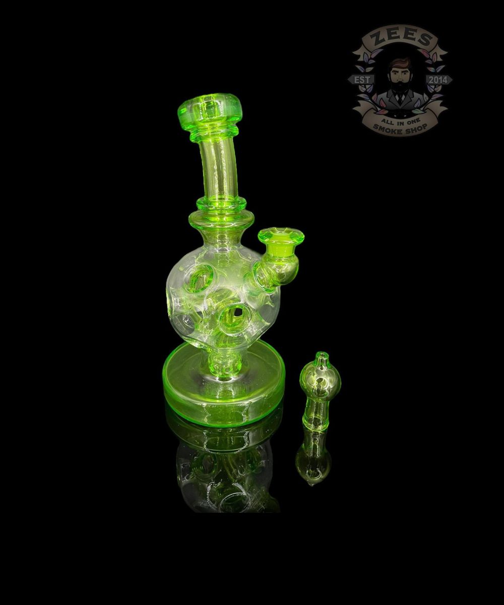 Alternative view of BRENT 503: 8" TEST LAB GREEN EXOSPHERE RIG W/ MATCHING CAP