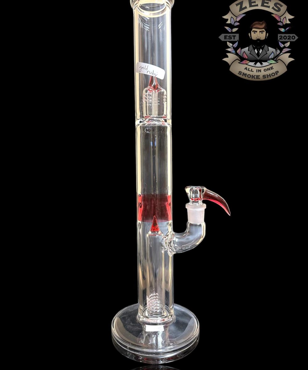 KENTA KITO:  VERTICAL LINE STRAIGHT TUBE GOLD RUBY