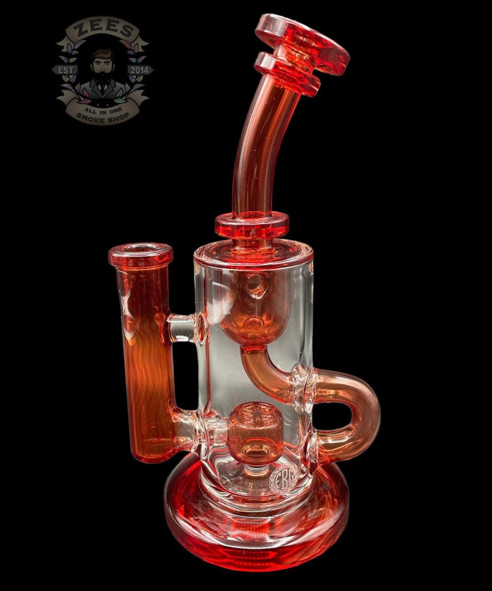Alternative view of FATBOY GLASS: POMEGRANATE KLEIN INCYCLER RIG