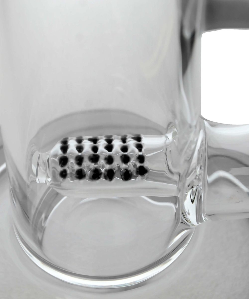 Alternative view of IRIDESCENT GLASS: NATTY GRIDDED NECK