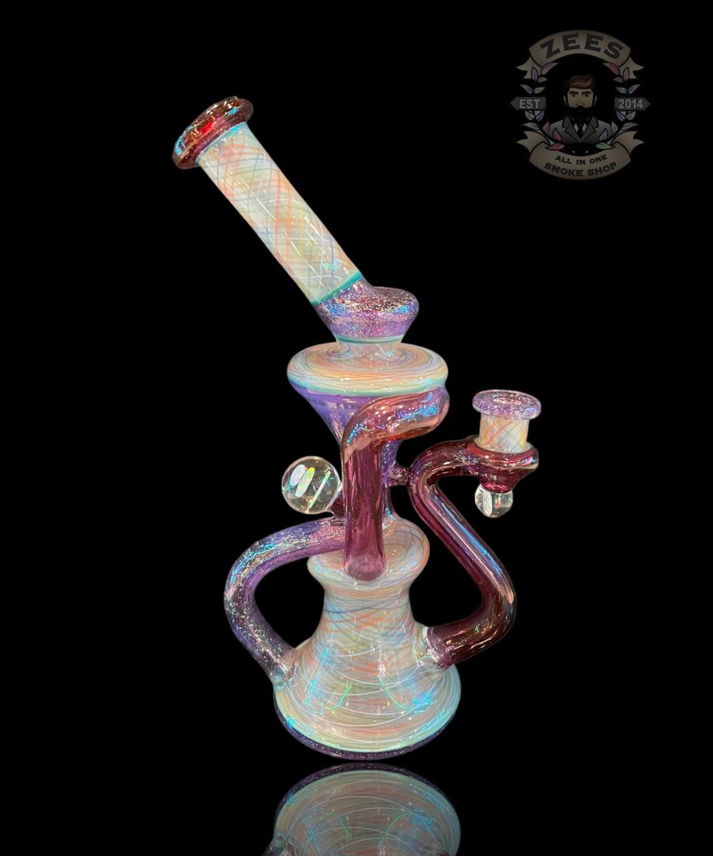 HUMADETHAT: RETICELLO CRUSHED OPAL TRIPLE COIN DUAL UPTAKE FLOATER RECYCLER