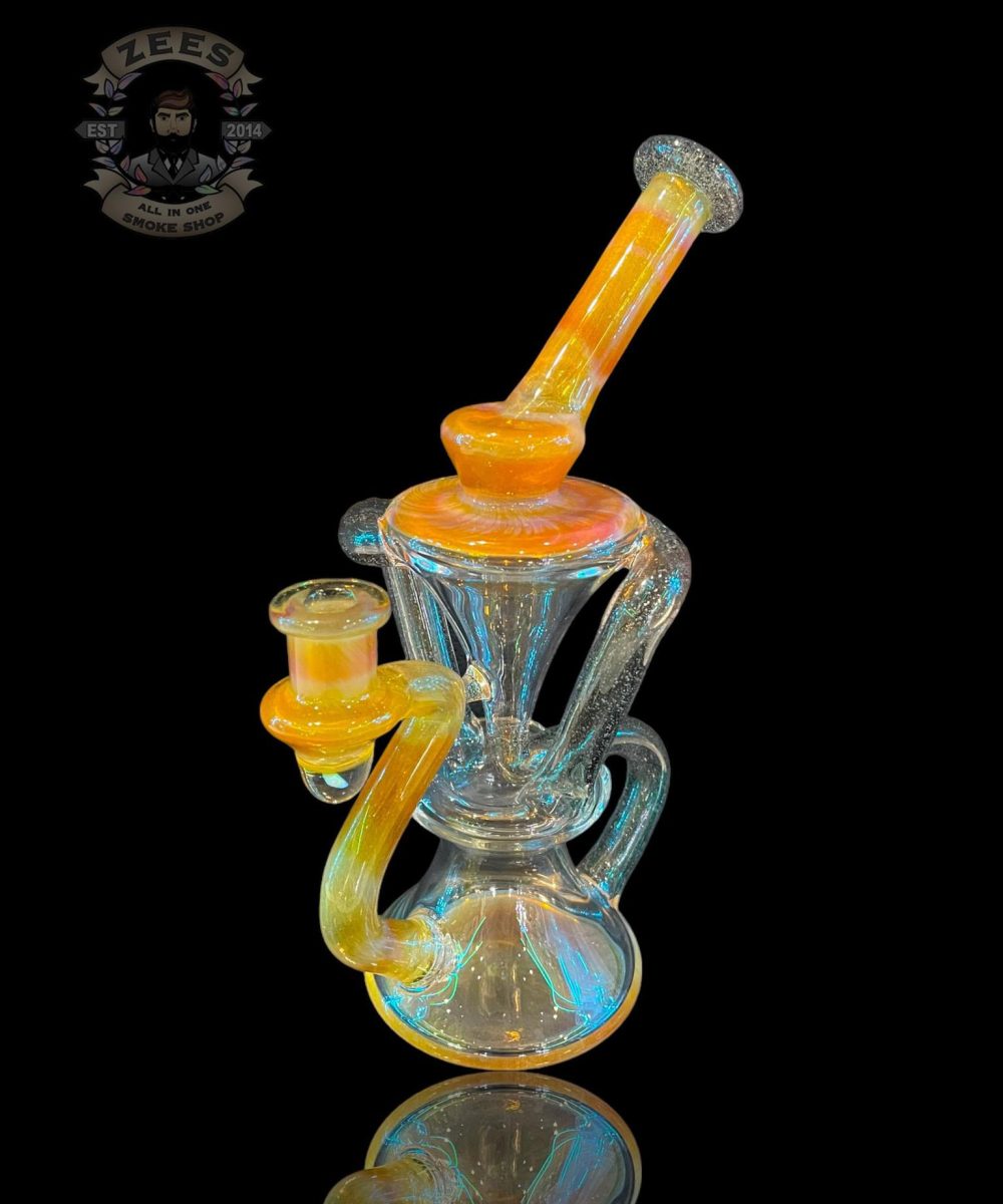 Alternative view of HUMADETHAT: CFL x ORANGE FUME DUAL UPTAKE FLOATER RECYCLER