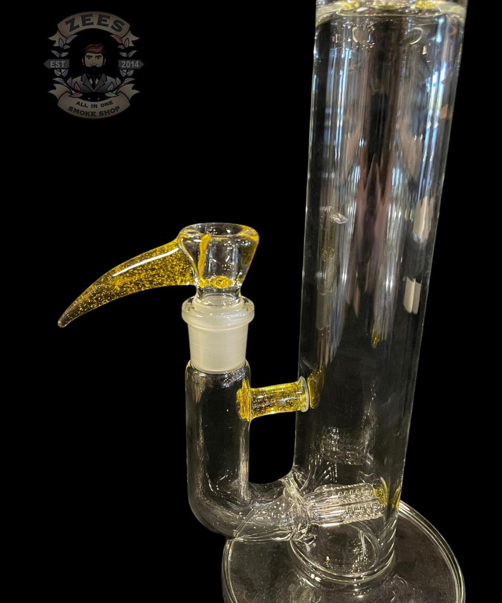 Alternative view of KENTA KITO: SINGLE GRIDDED STEM STRAIGHT TUBE TRANSPARENT YELLOW