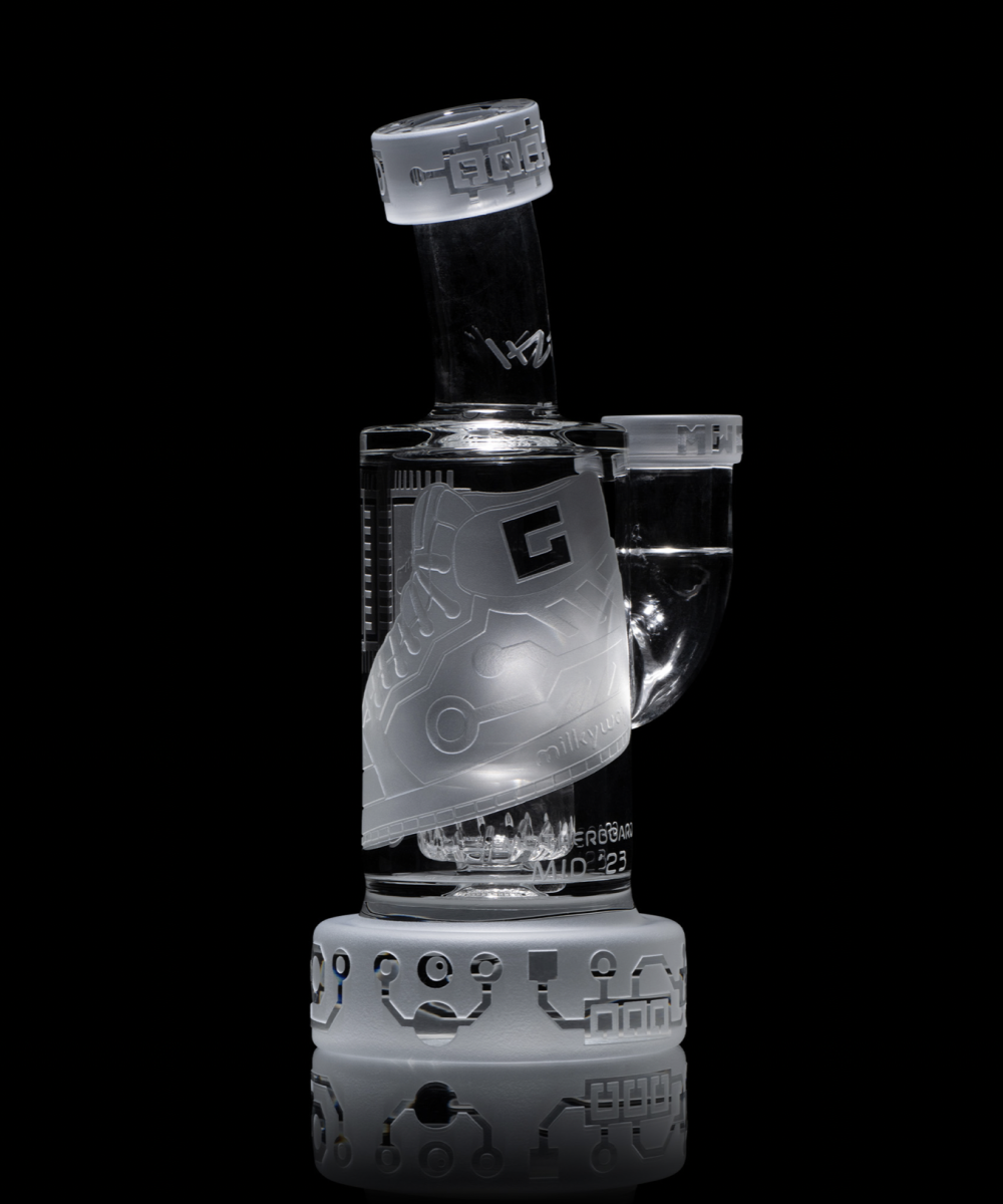 MILKY WAY GLASS: 6" CLEAR MOTHERBOARD MID RIG 2023 (MK-1320)