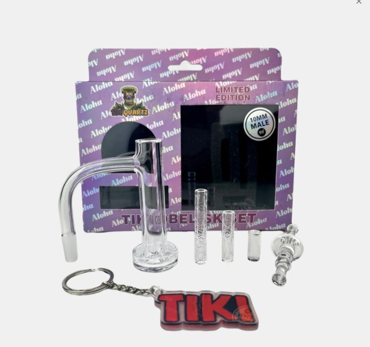 TIKIQUARTZ: TIKI OBELISK SLURPER AND SET 6PC