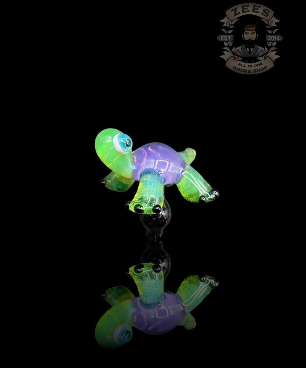 CHEVELLE GLASS: CRUSHED OPAL TURTLE PUFFCO PEAK PRO BALL CAP (25-48)