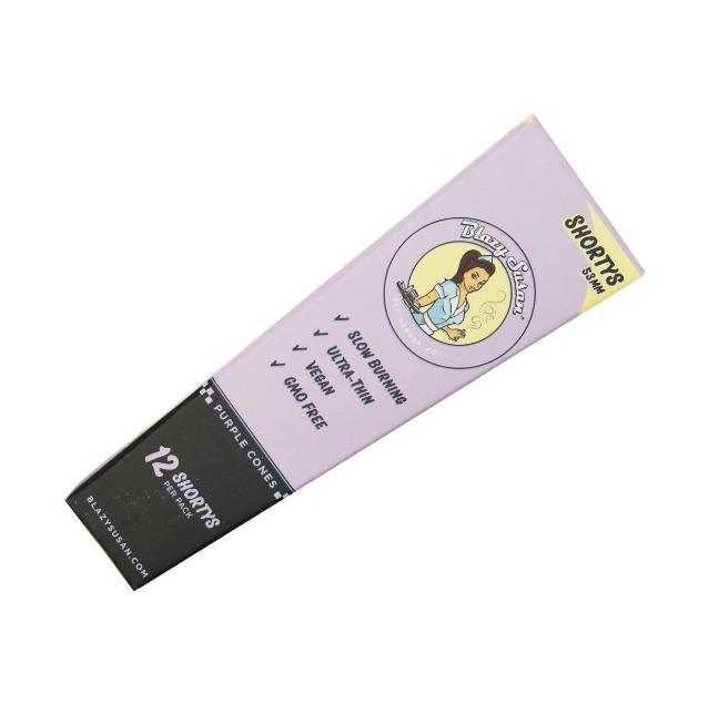 BLAZY SUSAN: SHORTY 12CT PURPLE PRE ROLLED CONES