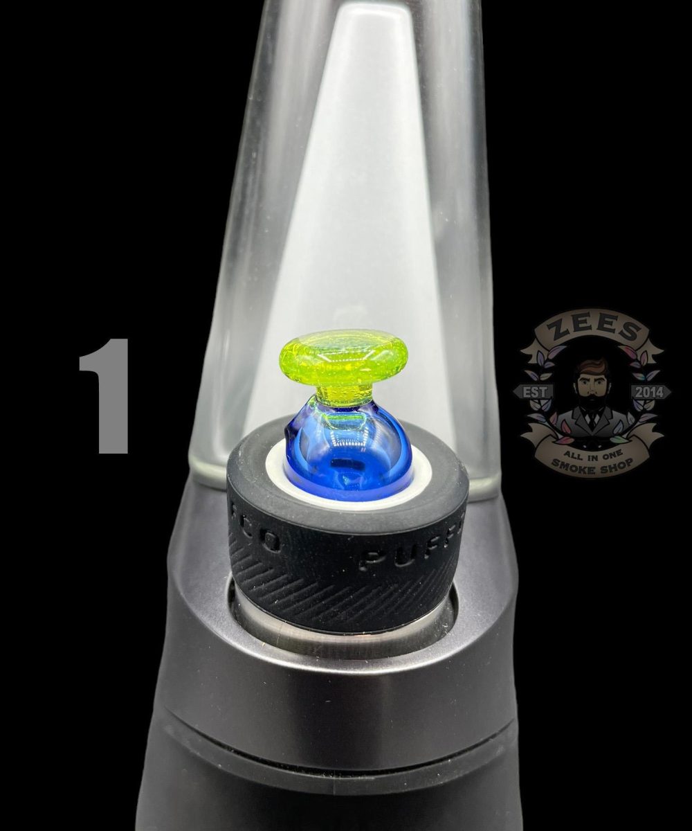 Alternative view of BHORO GLASS: DUAL COLOR PUFFCO PEAK BUBBLE CAP