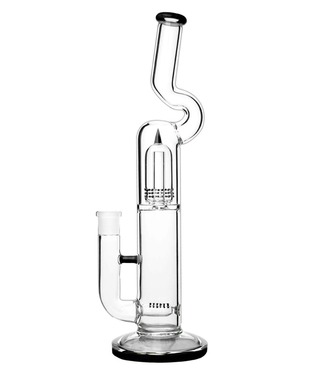 IRIDESCENT GLASS: NATTY GRIDDED NECK