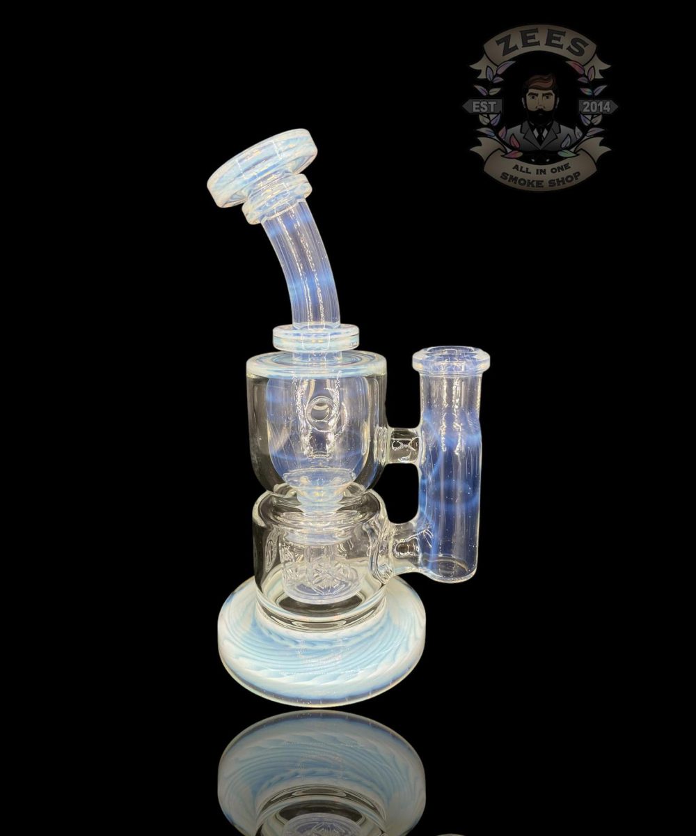 FATBOY GLASS: GHOST MINI HOURGLASS TAURUS INCYCLER RIG
