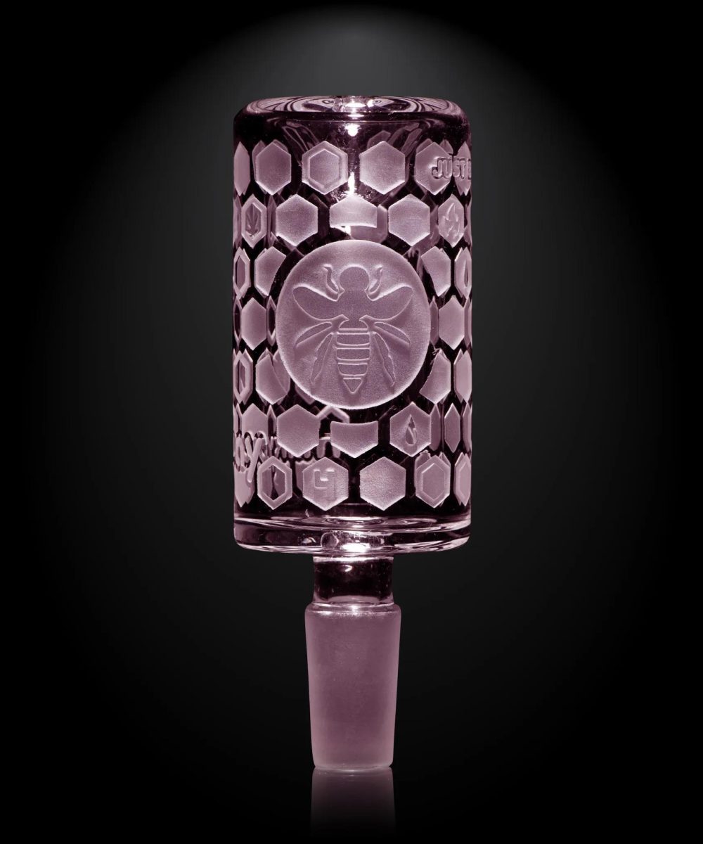 MILKY WAY GLASS: PINK BEE HIVE BOWL (MB-014)