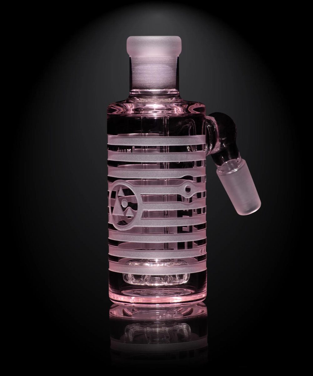 MILKY WAY GLASS: PINK 90 DEGREE WET ASH CATCHER