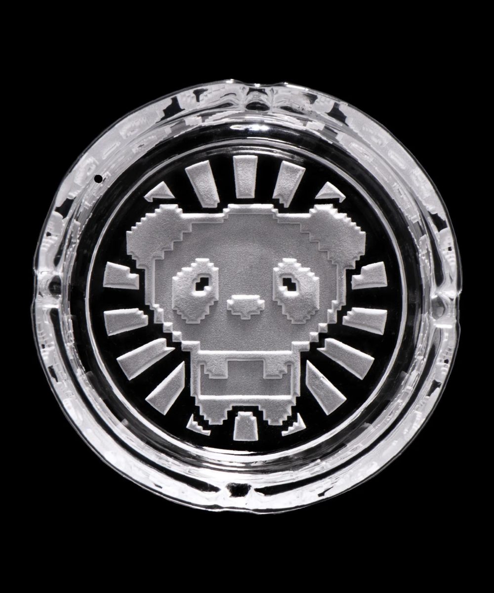 MILKY WAY GLASS: PIXEL PANDA ASH TRAY (MK-A3)