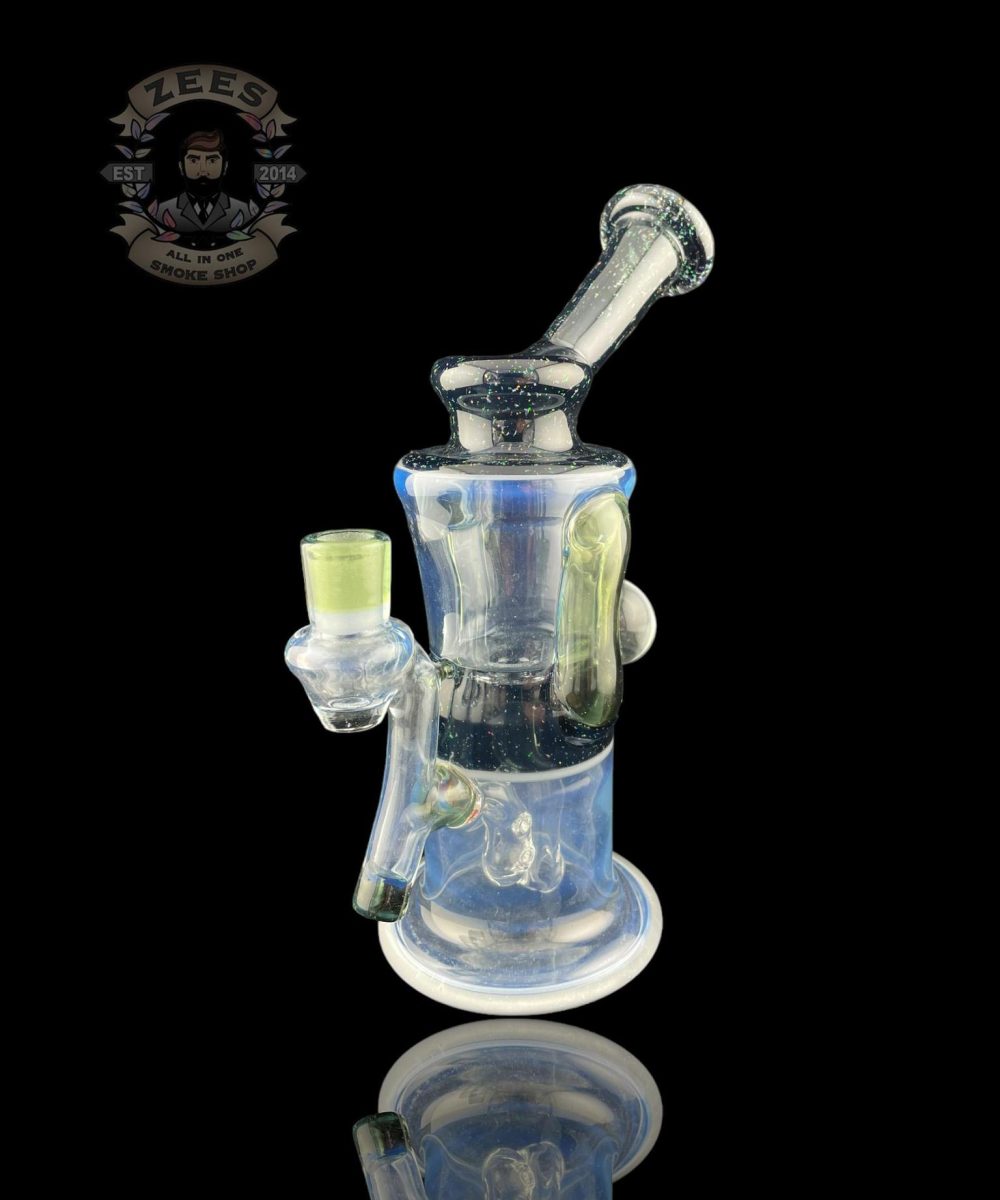 Alternative view of DJINN GLASS: GHOST x MISCHIEF CFL CRUSHED OPAL GILL RECYCLER