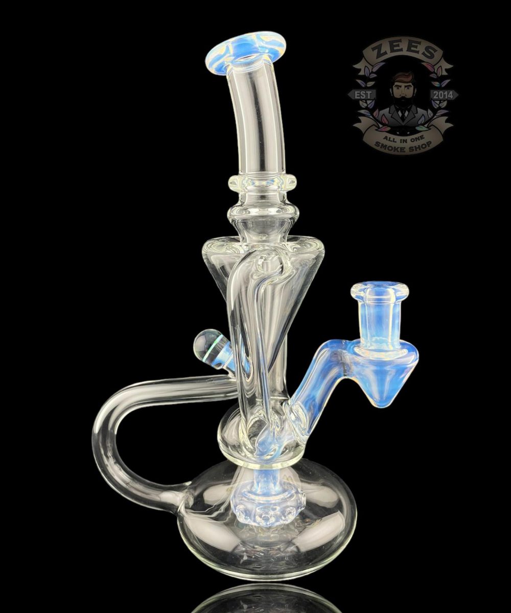 Alternative view of BOOGIE GLASS: MOONSTONE UV DUAL UPTAKE FLOATER RECYCLER