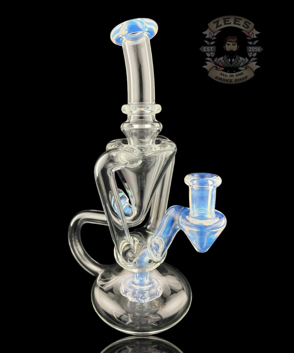 BOOGIE GLASS: MOONSTONE UV DUAL UPTAKE FLOATER RECYCLER
