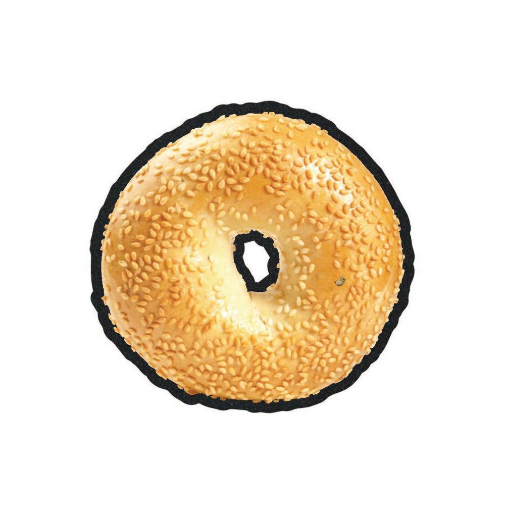 MOOD MATS: SESAME SLOTH BAGEL