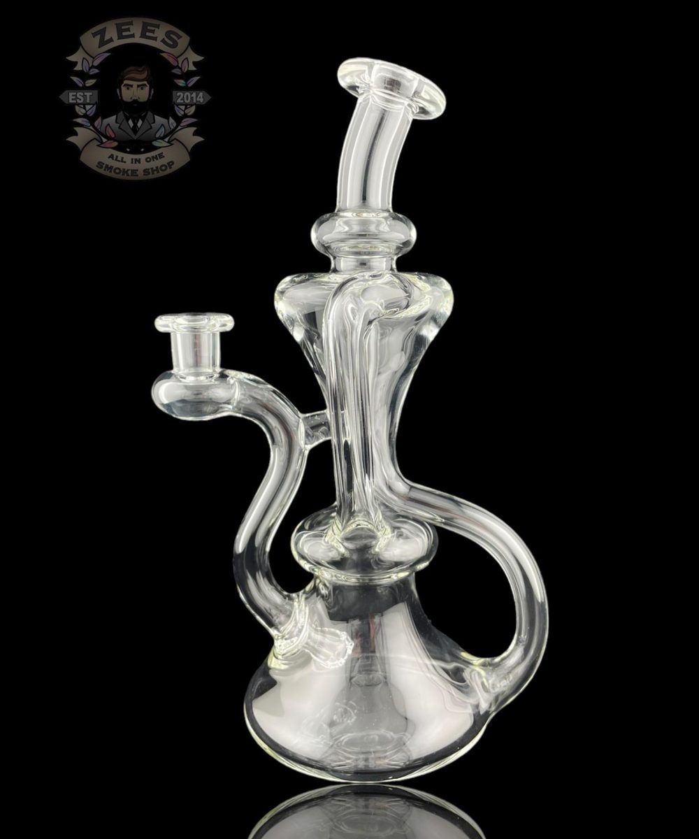 Alternative view of MATT D GLASS: CLEAR DUAL UPTAKE FLOATER RECYCLER #7