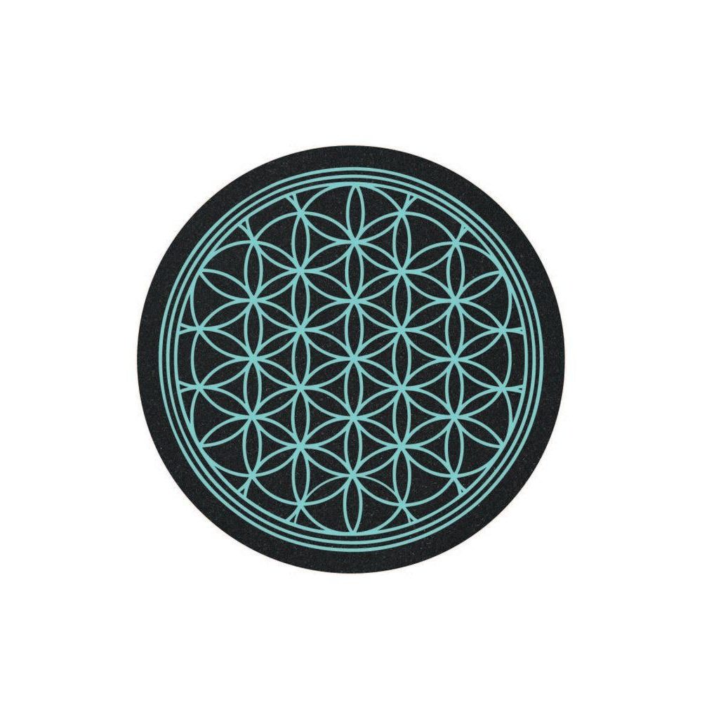 MOOD MATS: 5" AQUA FLOWER