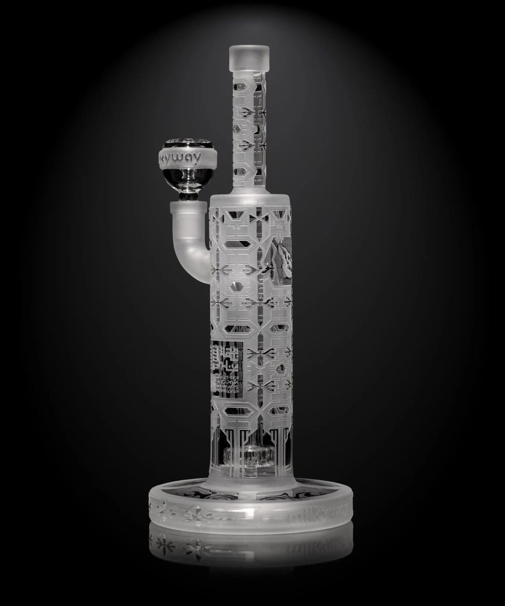MILKY WAY GLASS: DARK MATTERT GENERATOR 11" DAB RIG- CLEAR (MK-1314)