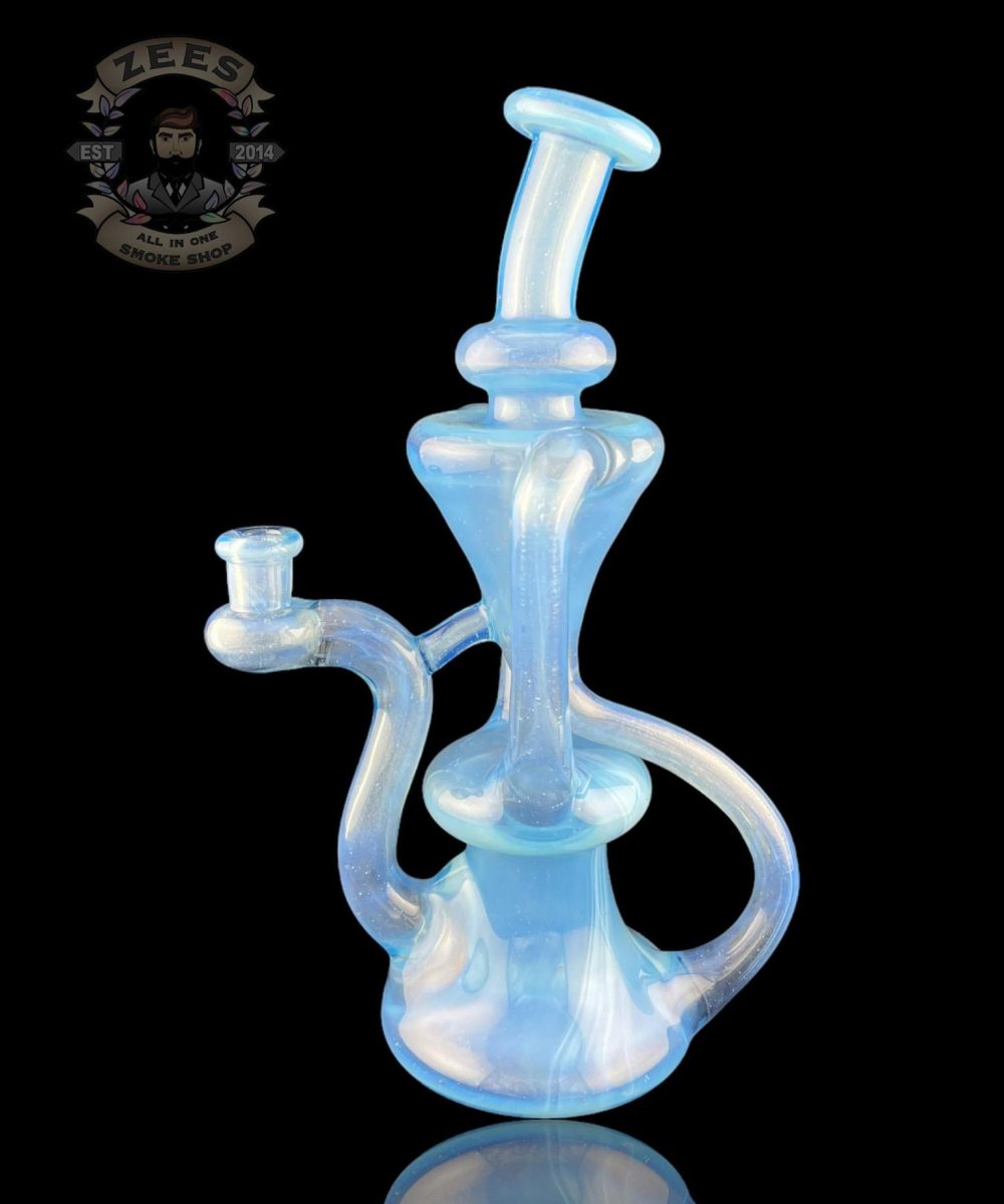 Alternative view of MATT D GLASS: MARINA x ICEY WHITE SATIN DUAL UPTAKE FLOATER RECYCLER
