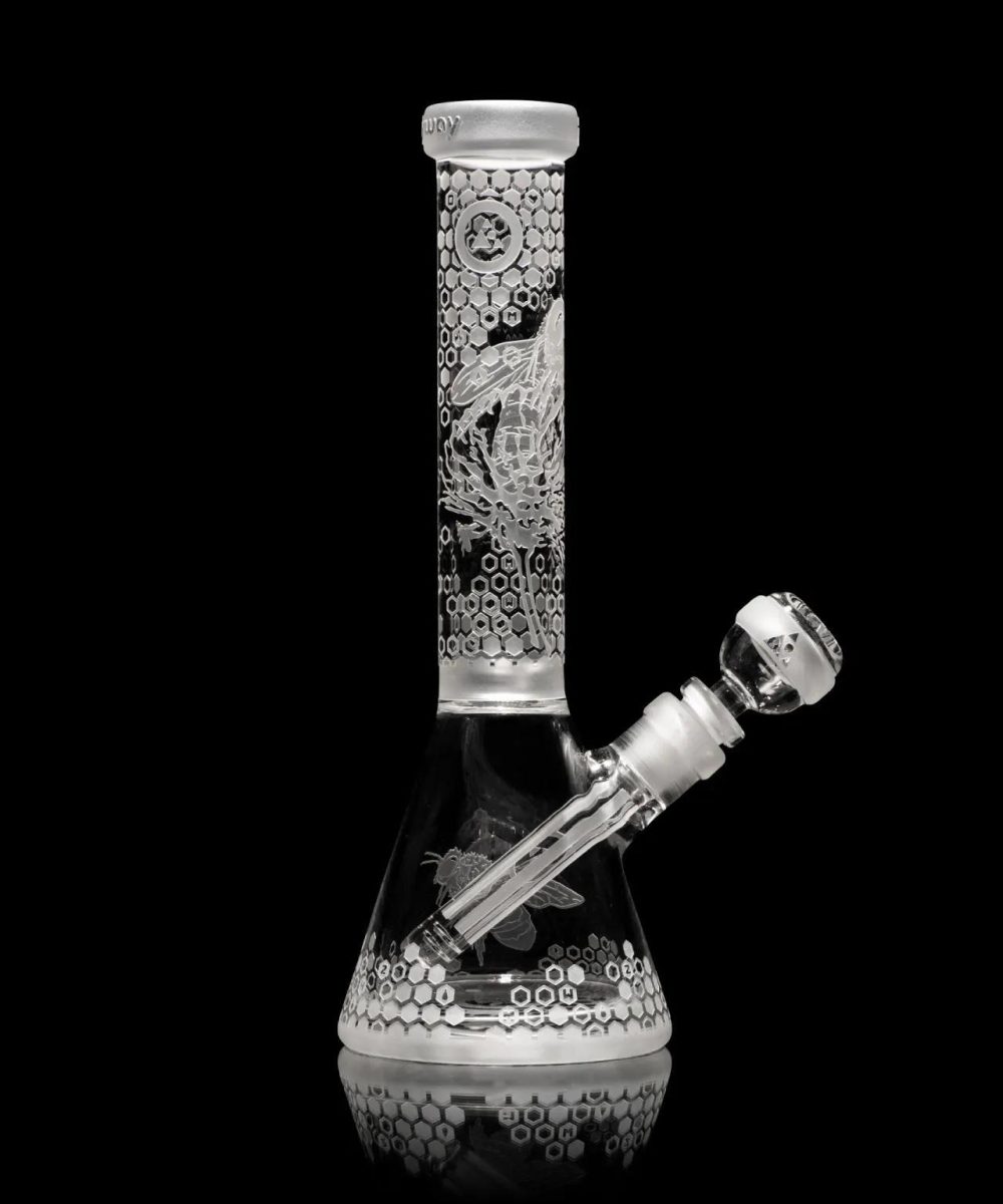 Alternative view of MILKY WAY GLASS: 11" MINI APIARY CLEAR BEAKER (MK-1203)