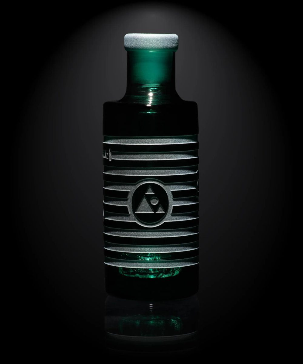 Alternative view of MILKY WAY GLASS: TEAL 45 DEGREE WET ASH CATCHER