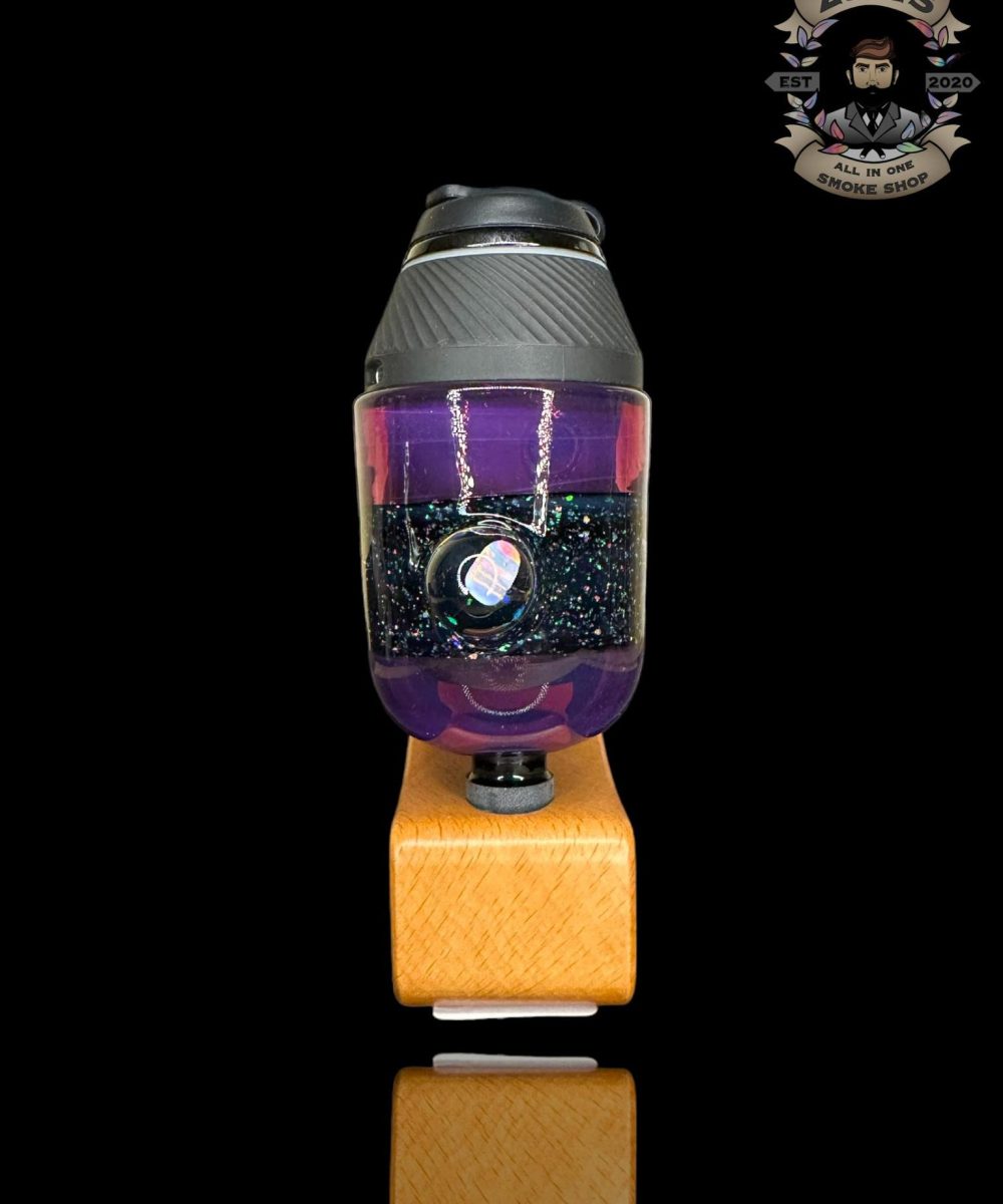 Alternative view of DUSTORM GLASS: CRUSHED OPAL WITH ENCASED OPAL PUFFCO PROXY ATTACHMENT