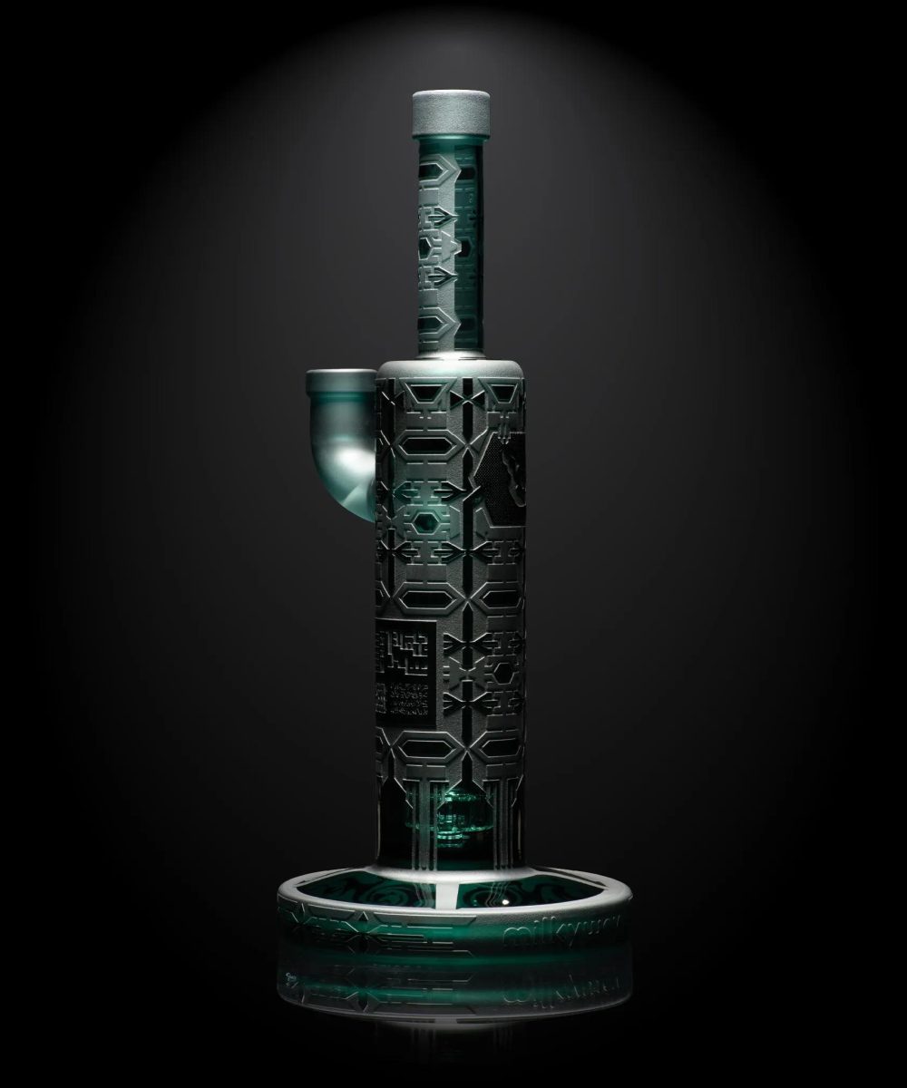 Alternative view of MILKY WAY GLASS: 11" TEAL DARK MATTER GENERATOR RIG