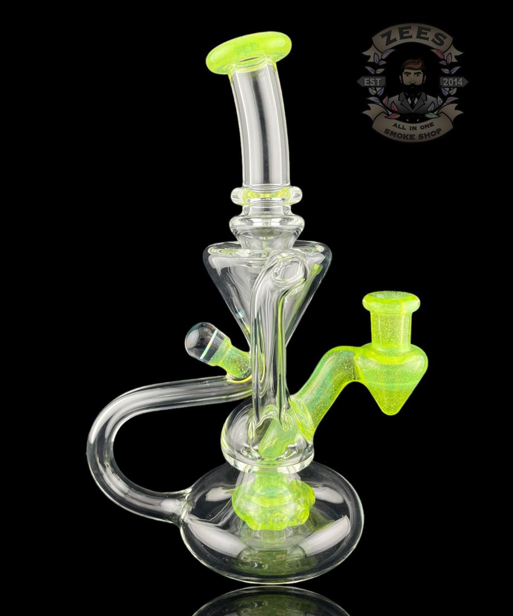 Alternative view of BOOGIE GLASS: SLYME CROPAL DUAL UPTAKE FLOATER RECYCLER