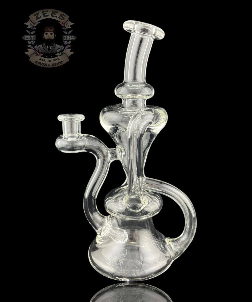 Alternative view of MATT D GLASS: CLEAR DUAL UPTAKE FLOATER RECYCLER #10