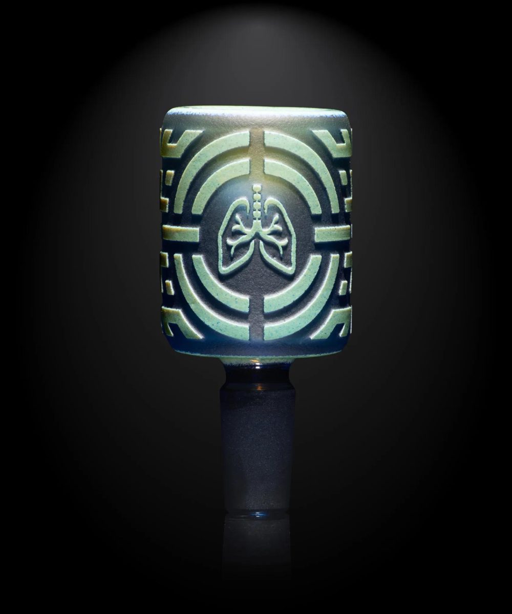 MILKY WAY GLASS: OXIDATE SHADOW ART BOWL (MB-022)