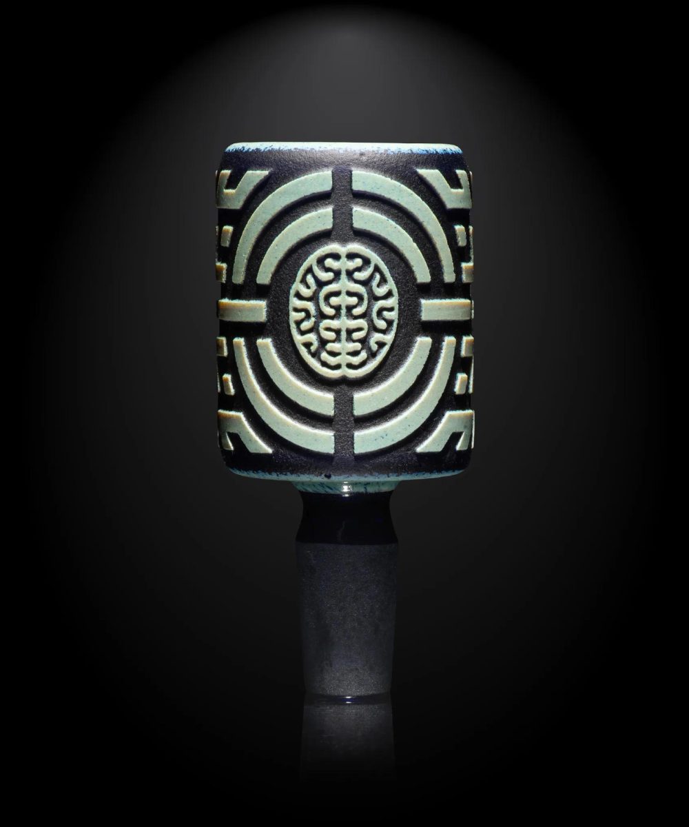 MILKY WAY GLASS: TELEKINETIC SHADOW ART BOWL (MB-021)