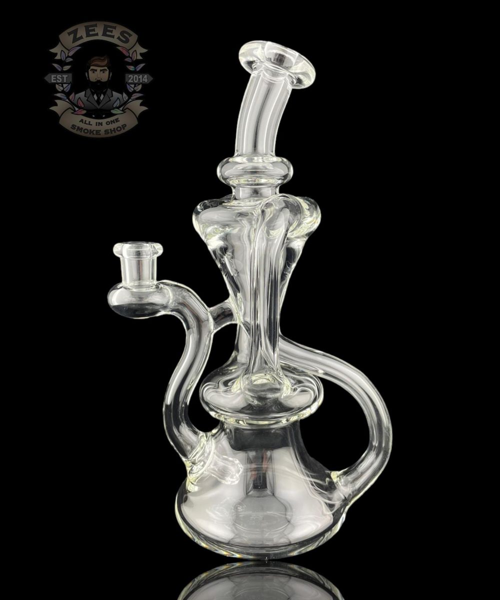 Alternative view of MATT D GLASS: CLEAR DUAL UPTAKE FLOATER RECYCLER #5
