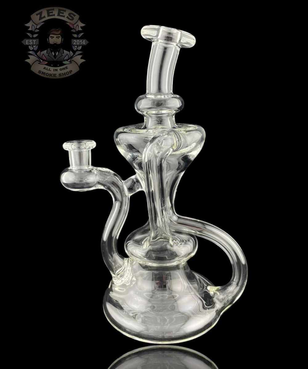 Alternative view of MATT D GLASS: CLEAR DUAL UPTAKE FLOATER RECYCLER #11