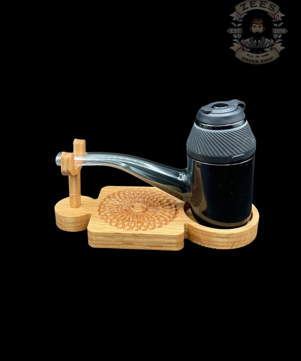 Alternative view of CARVED POURS: WOODEN PUFFCO PROXY STABILIZING BASE